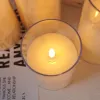 LED electronic candle lights, atmosphere transparent cover candle lights, acrylic candle lights, wedding, festival, party, proposal and confession electronic candle lights Item Picture